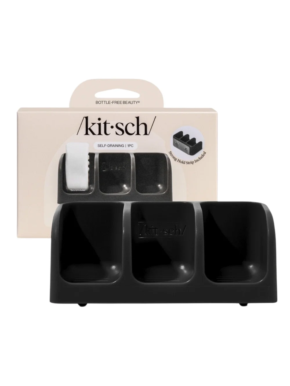 🐹♡kitsch Self-Draining Shower Caddy Organizer - Black
